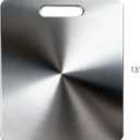 Titanium Cutting Board for Kitchen  Durable 13"x9" Metal Chopping Mat, Easy to Clean, Dishwasher Safe, Hygienic & Crack Resistant