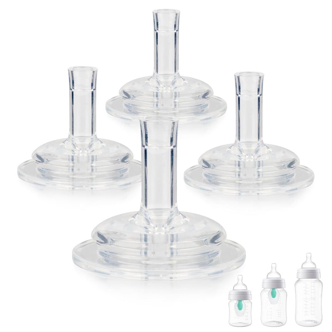 Straw Cup Nipples for Philips Avent Anti-Colic Baby Bottles,Food Grade Silicone Sippy SpoutVariable Flow Soft Nipple6m+,4-Count