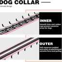 Martingale No Pull Dog Collar for Large Medium Small Dogs, Heavy Duty Nylon Adjustable Reflective Anti Pull Slip Collar with Buckle for Training Walking Hunting, S (11"-15" Neck, 1" Wide), Pink