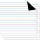 Patelai 4 Pcs Jumbo Magnetic Notebook Paper for Classroom Large Magnetic Handwriting Lined 22 x 17 Inch Dry Erase Sentence Strips for Whiteboard Accessories Dry Erase Notebook Poster for Teacher