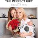 Banyaa Jar Opener Bottle Opener for Seniors with Arthritis - Under Cabinet Jar Opener for Weak Hands, Rotary Lid Opener, Easy Twist-Off Lids for Jars & Bottles, Original Kitchen Gadgets (Red)