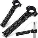 Benlari Highway Footpegs CNC Motorcycle Foot Pegs Stainless Steel 1in 1-1/4in 25mm 32mm Fit for Harley Davidson Street Guide for BMW for Honda for Suzuki for Kawasaki Engine Guards Crash Bars Black
