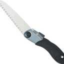 2wayz All-Purpose Folding Saw - 11.6" Curved SK5 Steel Blade with Triple-Cut Razor Teeth - Ergonomic Non-Slip Grip Hand Saw - Safe Lock for Garden Pruning, Tree Trimming & Outdoor Adventures - Black