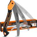 KSEIBI Folding Saw - 10 Inch Camping & Gardening Saw, SK-4 Steel, Precise Cuts