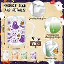 12 Pcs Halloween Ghost Coffee Mugs Halloween Gifts for Women Men Color Changing Horror Ghost Coffee Cups Glass Spooky Mugs Party Decor Novelty Gift for Birthday 16 oz