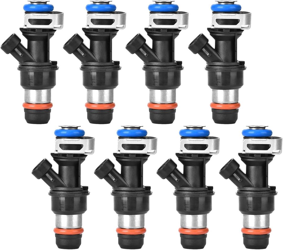 Handor 17113553 FJ10062 8Pcs Fuel Injectors Fits for 1999-2007 Rainier Chevy Silverado Suburban Tahoe Escalade GMC Envoy Sierra Savana Yukon Isu-zu Replace# 25323974 25320287, 7pcs