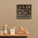 Mom Gift Sign - Handmade Wooden Quote Plaque for Mothers Day, Birthday, Christmas - Wall or Tabletop Home Decor,Best Mom Ever Wood Bead PlaqueMothers Day Gifts from Son Daughter