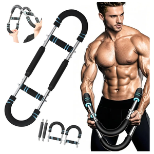 SiluFlorid Twister Arm Trainer Arm Shoulder Chest Workout Equipment 45-90lb Adjustable Strength Trainer Chest Trainer for Men Portable Detachable Home Fitness Equipment