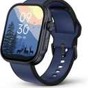 Smart Watch, AI Running Plan, PPG Blood Pressure Monitor, 3ATM Waterproof Fitness Tracker, 1.99" AMOLED Display, Heart Rate Blood Oxygen Sleep, Smartwatch for Men Compatible with Android and iOS Blue
