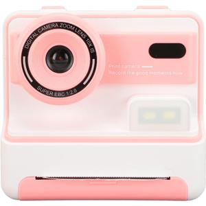 Instant Print Digital Camera for Kids, 2 in 1 Photo Printer with 2.4 Inch Screen, 1080P HD Toy Camera for Teens Birthday Gift (Pink)