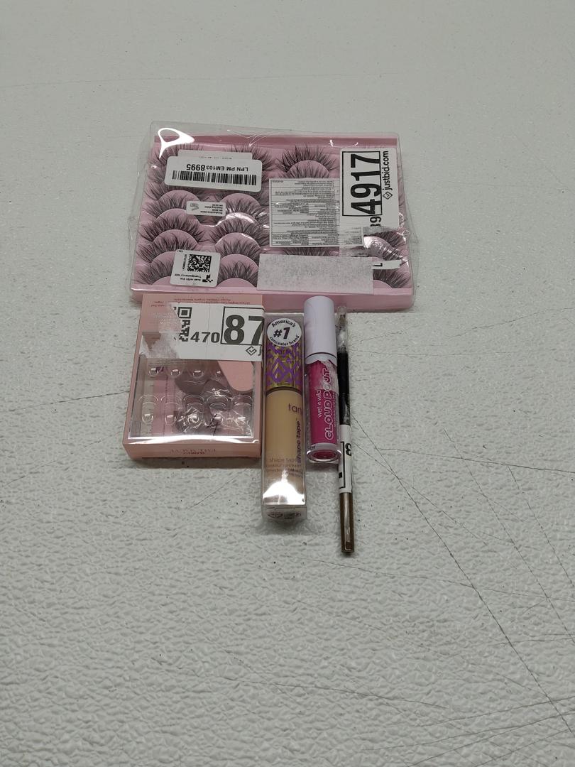 L'Oreal Paris Makeup Brow Stylist Definer Waterproof Eyebrow Pencil. Glamnetic Press On Nails - Fall Mauve. tarte Shape Tape Full. wet n wild Liquid Lipstick. False Eyelashes 14mm