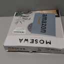 Mosewa Wall Clock Silent Non Ticking Decorative for Kitchen Bedroom Bathroom Office Living Room Battery Operated 10 Inch Gray Modern