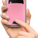 2 x MagSafe Wallet Phone Stand, iPhone Wallet with Adjustable Stand, for iPhone 16/15/14/13/12 models, 5 card holder, iPhone Clock Stand, ID Holder, Magsafe Accessories (Pink)