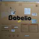 Babelio Baby Gate for Stairs, Kitchen & Doorways, No Bottom Bar| One-Handed Operation| Auto-Close| Hardware Mount (Drill Needed) Safety Dog/Pet Gate (Black - B17, 26-43" W, 28" H)