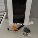 Electric Fireplace Stove Heater - Freestanding Fireplace Heater for Indoor Use with Realistic 3D Flame, Adjustable Thermostat & Remote, Quiet, Timer for Living Room and Bedroom (Classic Black)