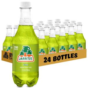 Jarritos - Mexican Soda Soft Drinks, Lime (17.7 oz, 524ml) 24 Bottles - Made with Real Cane Sugar - 0g Fat - Made in Mexico - Natural Flavor Soda Pop - Party & BBQ Beverages, 

BBD 04/16/2026
