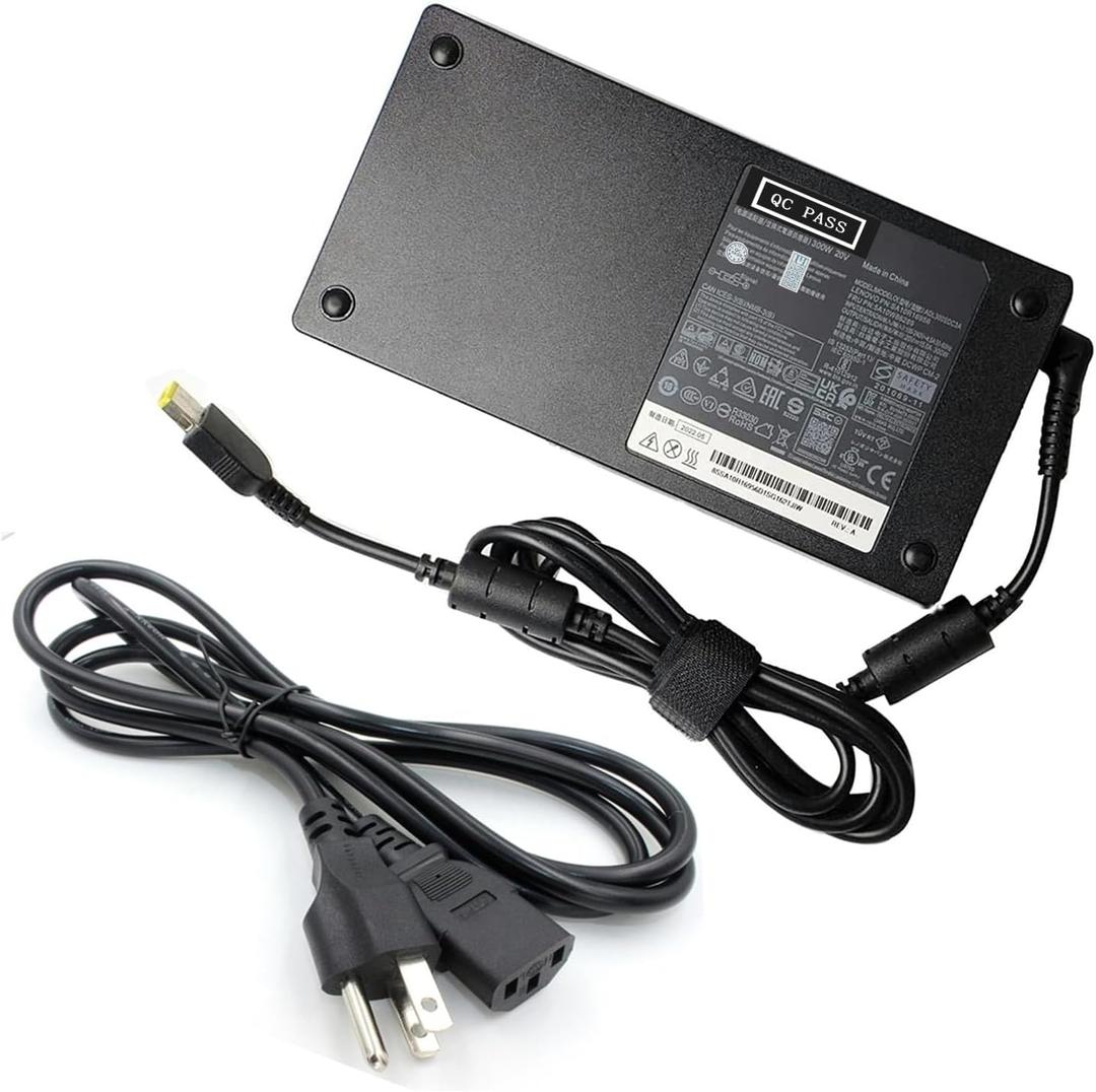 300W AC Laptop Charger ADL300SDC3A Fit for Lenovo ThinkPad - R9000P R9000K Y9000K Y9000X Legion 7 16LAX7 Laptop AC Adapter Gaming Laptop Adapter 20V 15A