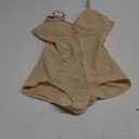 REYEOGO V Neck Bra Bodysuit Shapewear for Women Tummy Control Waist Trainer Full Body Shaper Butt Lifter Briefs Jumpsuit Tops (Large, Beige)
