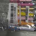 12 PCS Glitter Beadable Ballpoint Pens Retractable Sequin Bead Pen Plastic DIY Fancy Pens Cool Shaft Beaded Pen Sun Moon Star Style Black Ink for DIY Making School Party Office