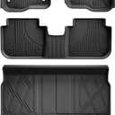 Floor Mats & Cargo Liner for Honda CRV 2023-2027 (Gasoline & Hybrid) TPE All-Weather Mats, Non Slip & Odorless & Scratch Proof, CR-V Accessories, Set name: 1) for Honda CRV | 2023-2027 | Floor & Cargo Mats
