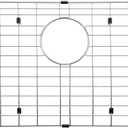 Serene Valley 27-9/16" x 14-9/16" Sink Protector, Rear Drain with Corner Radius 3/16", Sink Grid NLW2815R, Medium
