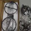 Cowboy Hat Stand, Tabletop Hat Display, Western Desk Decor, Horseshoe Hat Stand for Multiple Hats, Texas Holder Rack, Cowboys Gifts for Men, Western Decor for Home, Metal, Bronze, 4 Packs