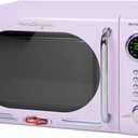 Nostalgia Countertop Microwave Oven with Easy Clean Interior- Retro Microwave with LED Display & Child Lock- Compact 0.7 Cu Ft Oven With 12 Pre-Programmed Settings for any kitchen- 700-Watts- Lavender