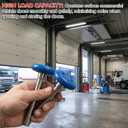 10 Pack 7" Stem Blue 2" Nylon Garage Door Roller with Protective Sealed-Cap(Dustproof), Ultra Quiet & Long-Lasting, Commercial High Load Capacity, Double Sealed Bearings