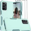 Jeylly for Samsung Galaxy A23 Case, [3 in 1] Heavy Duty Full Body Rugged Shockproof Protection Hybrid Rubber Bumper Protective Women Girls Boys Men Cover for Galaxy A23 / Galaxy A23 5G, Turquoise