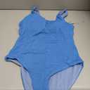 ANRABESS Womens One Piece Swimsuit Square Neck Backless Solid Modest Full Coverage Ribbed Bathing Suits 2026 Summer Swimwear, Size XL