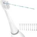 Toothbrush Heads, 9 Pack, Compatible with Sonic Fusion & Fusion 2.0, SF-01, SF-02, SF-03, SF-04 (White, Soft)