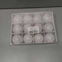 12 Pcs Pink Bow Coquette Christmas Tree Ornaments Balls 2.4 Inch Pink White Christmas Tree Hanging Ornaments Plastic Ball with Ribbon for Xmas Tree Winter Bachelorette Party Holiday Home Decorations