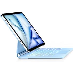 Keyboard Case for iPad Air 13 inch (M3 2025/M2, 2024),iPad Pro 12.9 inch (3/4/5/6th Gen)Magic-Style Magnetic  Floating Cantilever Stand  Backlit Keyboard Case with Multi-Touch Trackpad