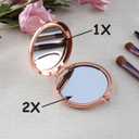3 x Gifts for Wife from Husband Rose Gold Compact Mirror Wife Birthday Gifts from Husband Romantic Gifts for Wife Anniversary Valentines Day Gift for Her