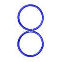 TOPIND Sling Ring Baby Carrier, 3 Inch Aluminum Rings for Baby Slings & Baby Wrap Carrier (Blue)
