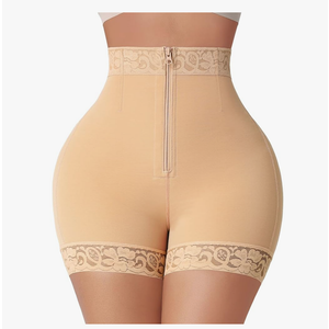 FeelinGirl Body Shaper for Women Butt Lifting Shapewear Tummy Control Panties with Hook Zipper Closure S
