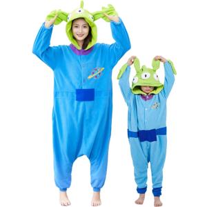 Unisex Adult Onesie PajamasPolar Fleece, Cosplay, Animal Onesie Halloween Costume, and Homewear (Blue) 85