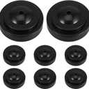 Operitacx Flag Pole Stand Base Indoor Table Top Flag Holder for Office Conference Desk Display Small Plastic Flagpole Base 8 Pack