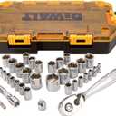 DEWALT Socket Set, 1/4-Inch & 3/8-Inch Drive, SAE/Metric, 34-Piece (DWMT73804)