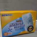 60 Count Electrostatic Duster Refills Compatible with Swiffer Duster, Multi-Surface Dusting Refills, Microfibre Dusters for Cleaning, Unscented