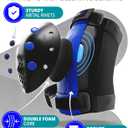 SKATEWIZ Skateboard Pads Protective Gear Set for Kids and Adults - Smash - Roller Skate Pads [6pc] with Wrist Guards - Skating Protective Gear - Roller Derby, M/L
