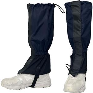 1 Pairs Gators for Hiking Boots,Adjustable Leg Gaiters for Women and Men Boots, Waterproof and Breathable Trail Gaiters for Hiking, Snow and Garden Weeding (Style B-Navy Blue)