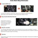 Auto Start Stop Eliminator Compatible with Honda Pilot 2016 2017 2018,Ridgeline 2020-2023, Plug & Play Start/Stop Memory Module, Disables Auto Engine Stop