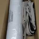 Chair Cushions for Dining Chairs, 2" Thick Seat Cushions for Kitchen Chairs, D-Shaped Chair Pads with Washable Cover, Ties and Non Slip Backing, 17'' x 16'', Set of 4, Beige