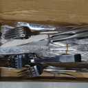 Alata Kate 60-Piece Silverware Set Stainless Steel Flatware Set,Service for 12,Mirror Polished Cutlery Set,Dishwasher Safe