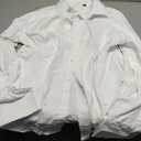 Alimens & Gentle Men's Dress Shirts French Cuff Long Sleeve Regular Fit Formal Tuxedo Cufflinks Shirt (White), 32/33