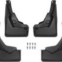 Powerty Custom Fit for Mud Flaps Toyota RAV4 2025 2024 2023 2022 2021 2020 2019 Splash Guards Molded Front and Rear Fender Cover Black ABS 4Pcs Set Hybrid Accessories (Not Fit for 2021 RAV4 Prime)