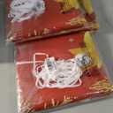 3 x IVN Christmas Garage Door Cover Decoration 13x6ft Snowy Night Trees with Green Red Sleigh Scene Deer Merry Christmas Garage Door Banner Home Door Front Yard Decor for Xmas Eve Holiday Outdoor