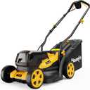 40V Cordless Lawn Mower Compatible with Dewalt 2x20V MAX Battery, 14 Inch Electric Lawn Mower with 35L Grass Bag, 6-Position Height Adjustment, Foldable Push Mower for Yard (Tool Only)