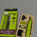 Philips Norelco OneBlade 360 Hybrid Face + Body, Electric Beard Trimmer, Shaver and Body Groomer, with 360 Blade Technology, 1x 360 Blade for Face, 5in1 Adjustable Comb, 1x Body Kit, Model QP2834/70 (Black/Lime Green)